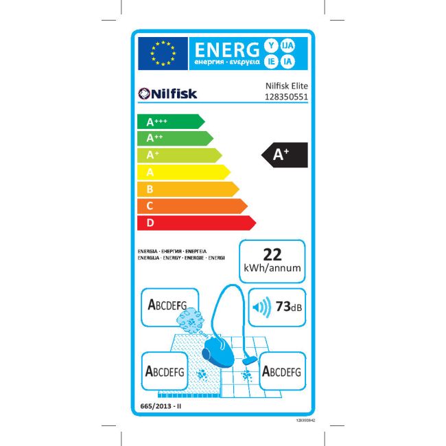 Nilfisk Aspiradora Elite para Suelos y Alfombras - Aspirador de Trineo Anti-Alérgenos con Filtro HEPA, Elimina Ácaros y Pelos de Mascotas - Champagne (CHCO14P10A1
